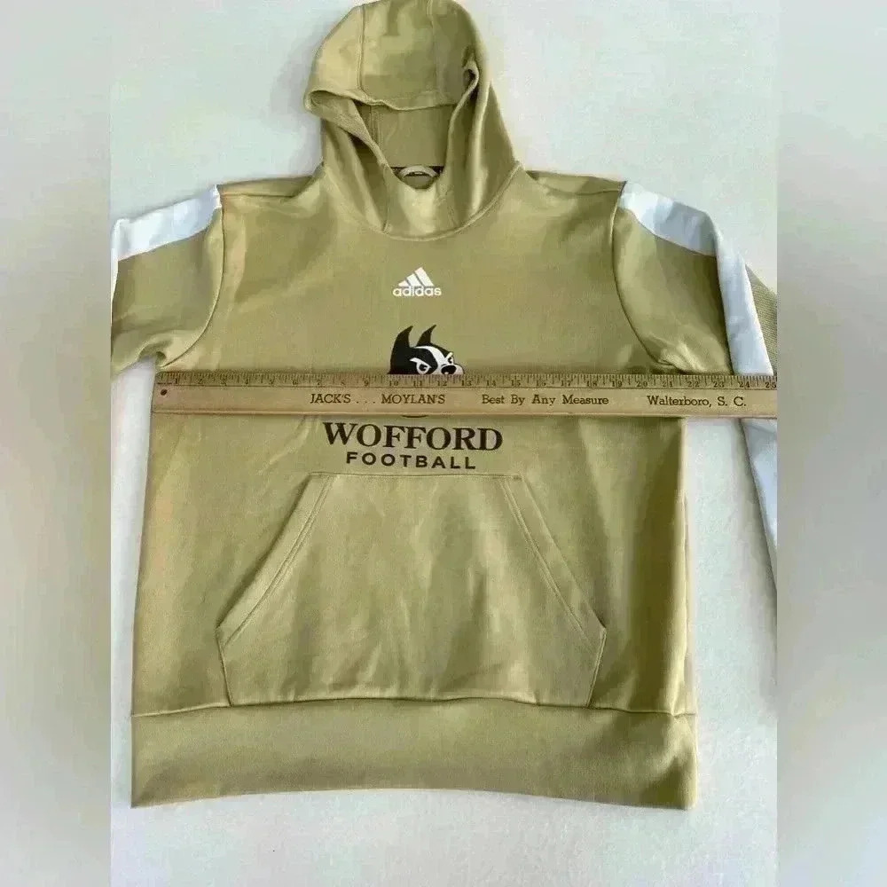 Wofford Adidas Pullover Hood Adidas Wofford football size M New like condition - Picture 5 of 7